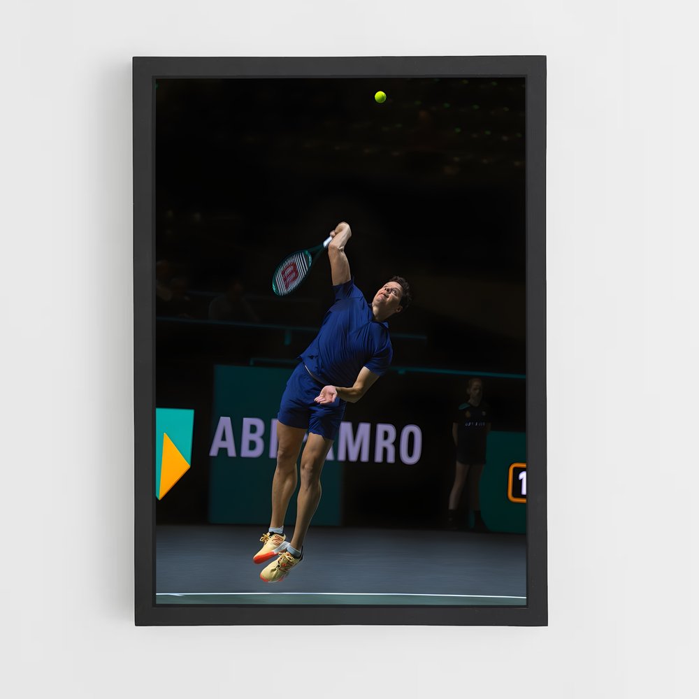 Poster Ace de Raonic – affiche Tennis (vue 2)
